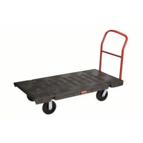 DESCRIPTION: (1) GENERAL PURPOSE PLASTIC-DECK PLATFORM TRUCK BRAND/MODEL: RUBBERMAID #4AAV3 INFORMATION: BLACK RETAIL$: $919.47 EA SIZE: 2000 LB CAPAC