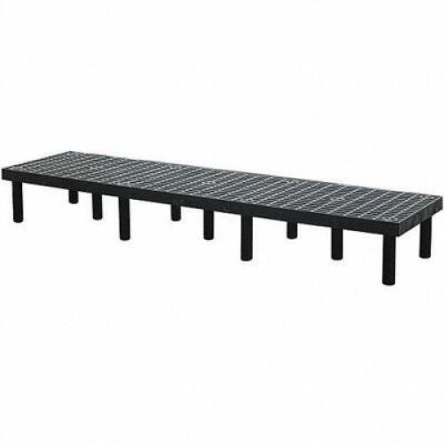 DESCRIPTION: (1) DUNNAGE RACK, SNAP TOGETHER BRAND/MODEL: STRUCTURAL PLASTICS #4UW58 INFORMATION: BLACK RETAIL$: $135.14 EA SIZE: 12" X 24" X 96" QTY: