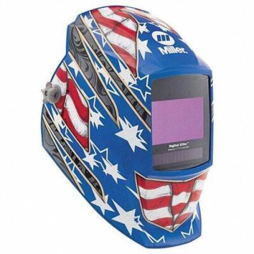 DESCRIPTION: (1) WELDING HELMET BRAND/MODEL: MILLER ELECTRIC #794C84 INFORMATION: AMERICAN FLAG DESIGN RETAIL$: $600.16 EA QTY: 1