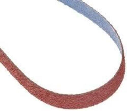 DESCRIPTION: (13) PACKS OF (10) SCALLOPED ABRASIVE BELT BRAND/MODEL: NORTON #R981 RETAIL$: $20.00 EA SIZE: 1-1/8X24 QTY: 13