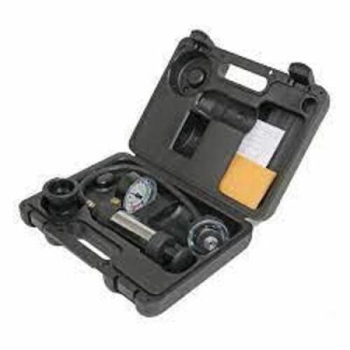 DESCRIPTION: (1) RADIATOR COOLING SYSTEM PRESSURE TESTERS BRAND/MODEL: STANT #12270 INFORMATION: BLACK CARRY CASE RETAIL$: $89.99 EA QTY: 1