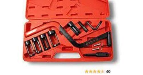 DESCRIPTION: (1) VALVE SPRING COMPRESSOR KIT BRAND/MODEL: CTA TOOLS #2112 INFORMATION: RED CARRY CASE RETAIL$: $113.95 EA QTY: 1