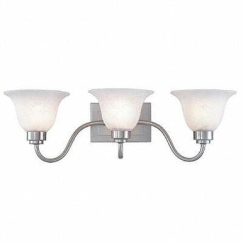 DESCRIPTION: (2) LIGHT FIXTURE BRAND/MODEL: LUMAPRO #4UZG9 INFORMATION: FROSTED WHITE/CLEAR GLASS RETAIL$: $119.00 EA SIZE: 3 BULB FIXTURE QTY: 2