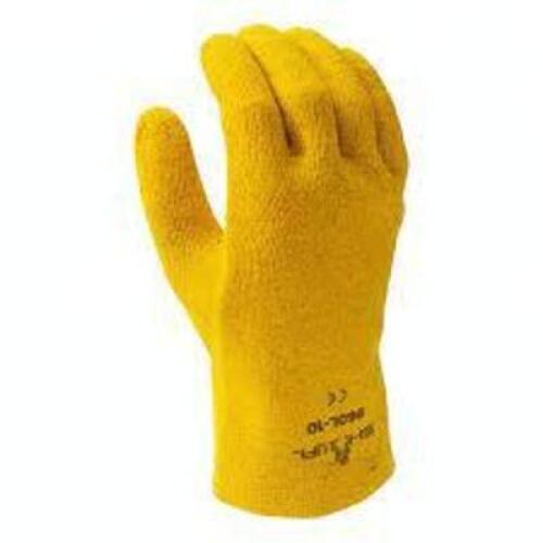 DESCRIPTION: (12) COATED GLOVES BRAND/MODEL: SHOWA #960L-10 INFORMATION: YELLOW RETAIL$: $60.00 EA SIZE: SIZE 10 QTY: 12