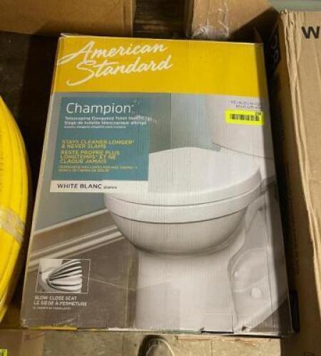 Champion Top Mount Telescoping Slow Close EverClean Elongated Closed Front Toilet Seat in White