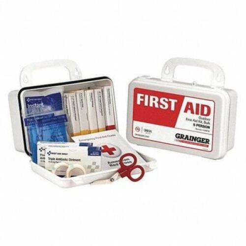 DESCRIPTION: (3) FIRST AID KIT BRAND/MODEL: PART NUMBER #480F95 RETAIL$: $22.89 EA SIZE: 5 PERSON KIT QTY: 3