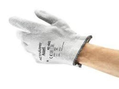 DESCRIPTION: (2) PACKS OF (12) CRUSADER HEAT RESISTANT GLOVES BRAND/MODEL: ANSELL/42-445 INFORMATION: GRAY/FELT-LINING/MAX TEMP: 400F RETAIL$: 122.51
