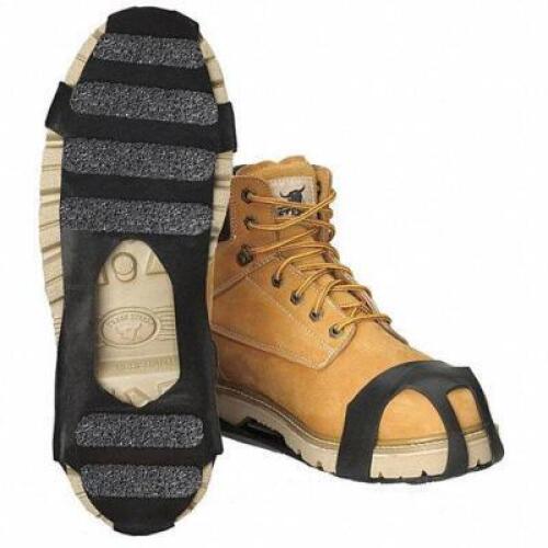 DESCRIPTION: (3) PAIRS OF TRACTION DEVICE, OVER SHOE BRAND/MODEL: WINTER WALKING #18A093 INFORMATION: BLACK RETAIL$: $14.08 PER PAIR SIZE: MEN'S 5 TO