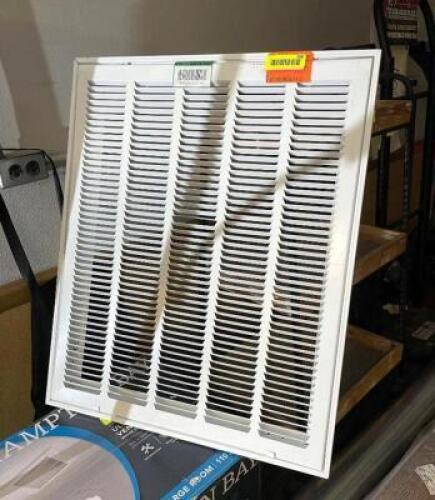 20 in. x 25 in. Steel Return Air Filter Grille in White