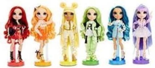 DESCRIPTION: (1) SET OF (6) RAINBOW HIGH DOLLS BRAND/MODEL: MGA ENTERTAINMENT #423249 RETAIL$: $109.00 EA QTY: 1