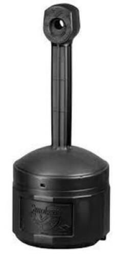 DESCRIPTION: (1) SMOKER'S RECEPTACLE BRAND/MODEL: JUSTRITE/H-1103BL INFORMATION: BLACK/CAPACITY: 1 GAL RETAIL$: 74.95 SIZE: 30" X 11"DIA QTY: 1