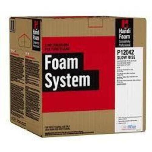 DESCRIPTION: (1) SPRAY FOAM KIT BRAND/MODEL: HANDI-FOAM #P12042 INFORMATION: SLOW RISE RETAIL$: 445.37 SIZE: 26#, PART A AND B QTY: 1