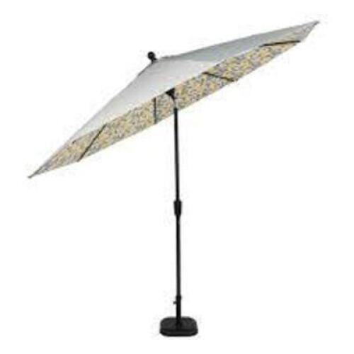 10 ft. Aluminum Auto-Tilt Market Outdoor Patio Umbrella-Dual Sided-Lemons (UMBRELLA AND TOP POLE ONLY!)