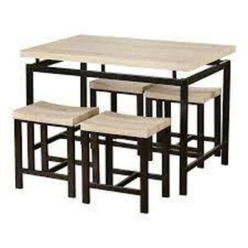 DESCRIPTION: (1) DELANO DINING TABLE SET BRAND/MODEL: TMS #17915NAT INFORMATION: NATURAL RETAIL$: $321.99 EA SIZE: 5 PIECE QTY: 1