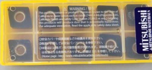 DESCRIPTION: (40) CNMA433 CARBIDE TURNING INSERT BRAND/MODEL: MITSUBISHI CNMA120412 MC5005 RETAIL$: $17.56 PER INSERT QTY: 40
