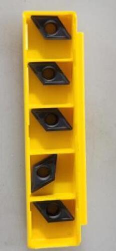 DESCRIPTION: (5) DCMT CARBIDE TURNING INSERTS BRAND/MODEL: KENNAMETAL 04217063 RETAIL$: 23.54 PER INSERT QTY: 5