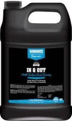 DESCRIPTION: (1) WHEEL CREME DRESSING BRAND/MODEL: SIMONIZ IN AND OUT RETAIL$: $18.23 EA SIZE: 1 GALLON QTY: 1