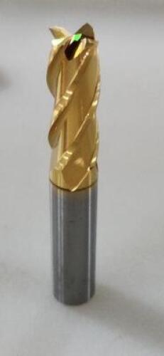 DESCRIPTION: (4) SOLID CARBIDE SQ END MILL BRAND/MODEL: HERTEL 88250238 RETAIL$: $ 32.94 EA SIZE: 3/8" DIA 1" LOC QTY: 4