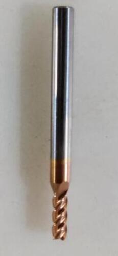 DESCRIPTION: (5) SOLID CARBIDE SQ END MILL BRAND/MODEL: ACCUPRO 07771298 RETAIL$: 18.54 SIZE: 9/64" DIA 3/8" LOC 3/16" SD QTY: 5