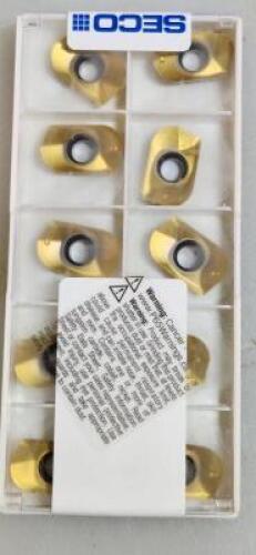 DESCRIPTION: (30) XOMX CARBIDE MILLING INSERTS BRAND/MODEL: SECO XOMX180650R-M10 F40M RETAIL$: $23.60 PER INSERT QTY: 30