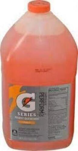 DESCRIPTION: (1) SPORTS DRINK MIX LIQUID CONCENTRATE BRAND/MODEL: GATORADE INFORMATION: ORANGE RETAIL$: $17.17 EA SIZE: 1 GALLON QTY: 1