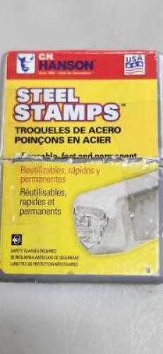 DESCRIPTION: (1) STEEL STAMP SET 0-8 BRAND/MODEL: CH HANSON 21440 RETAIL$: 100.13 SIZE: 1/4" QTY: 1