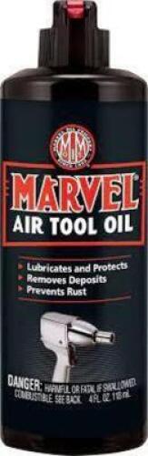 DESCRIPTION: (8) AIR TOOL OIL BRAND/MODEL: MARVEL RETAIL$: $7.00 EA SIZE: 4 OZ QTY: 8