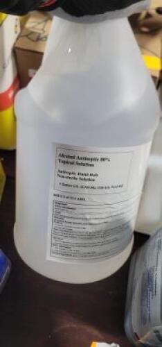 DESCRIPTION: (1) ALCOHOL ANTISEPTIC BRAND/MODEL: TOPICAL SOLUTION HAND RUB INFORMATION: 0.8 RETAIL$: $40.00 EA SIZE: 1 GALLON QTY: 1