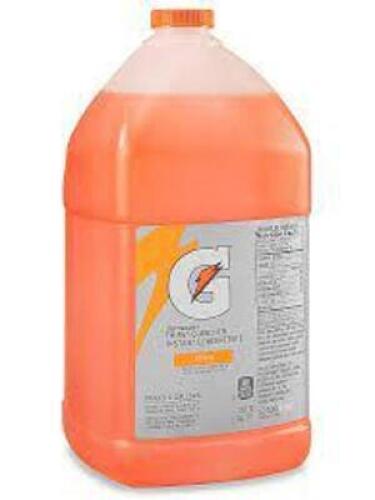 DESCRIPTION: (1) SPORTS DRINK MIX LIQUID CONCENTRATE BRAND/MODEL: GATORADE INFORMATION: ORANGE RETAIL$: $17.17 EA SIZE: 1 GALLON QTY: 1
