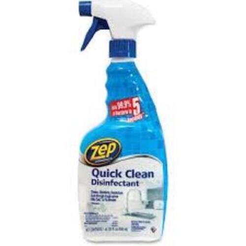 DESCRIPTION: (4) DISINFECTANT BRAND/MODEL: ZEP QUICK CLEAN RETAIL$: $11.17 EA SIZE: 32 OZ QTY: 4