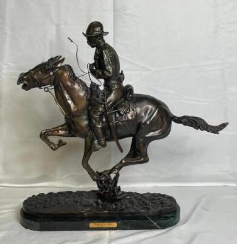 FREDERIC REMINGTON "TROOPER OF THE PLAINS" BRONZE SCULPTURE