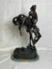 FREDERIC REMINGTON "OUTLAW" BRONZE SCULPTURE - 2
