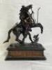D'APRES GUILLAUME COUSTO "CHEVAUX DE MARLY" BRONZE SCULPTURE - 2