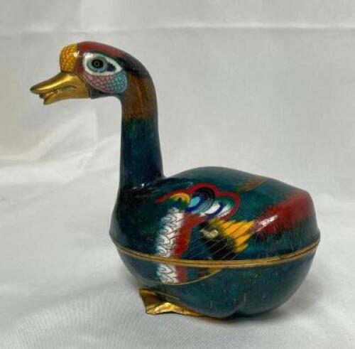 PORCELAIN IMARI DUCK DISH