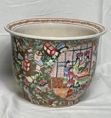 VINTAGE IMARI PORCELAIN PLANTER