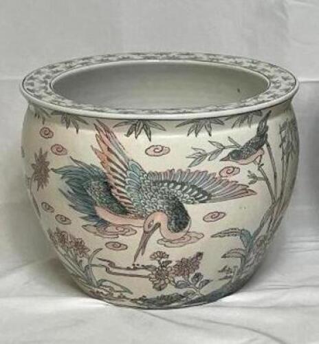 VINTAGE IMARI PORCELAIN PLANTER