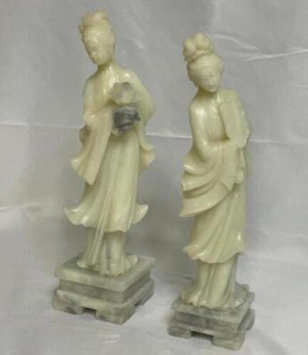 (2) - IVORY STATUES