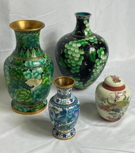 (4) - PC. MINIATURE PORCELAIN VASE SET