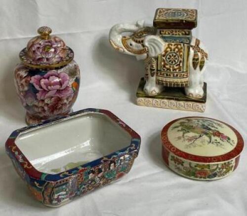 (4) - PC. MINIATURE PORCELAIN VASE SET