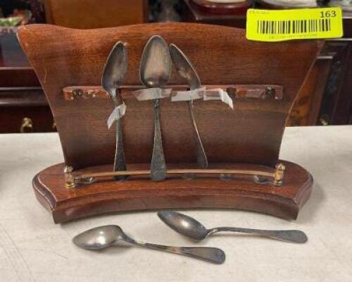 SILVER SPOON AND RACK SET