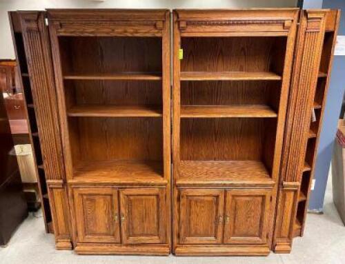 5 PC. HUTCH WITH ACCENT SIDELETTES