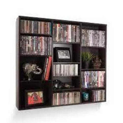 Oskar 540 Wall Mounted Media Storage Cabinet Espresso (38436261)