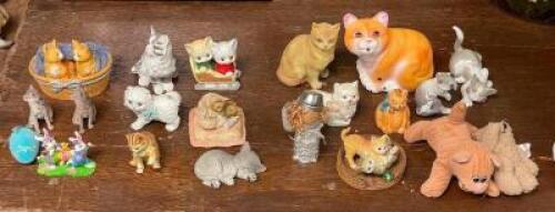 LARGE GROUP OF ASSORTED CAT AND PET MINIATURES