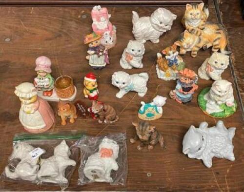LARGE GROUP OF ASSORTED CAT AND PET MINIATURES