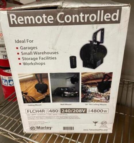 ELECTRIC FAN FORCED GARAGE HEATER WITH REMOTE
