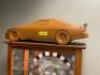 78" ILLUMINATED RACING DISPLAY CABINET WITH WOOD CAR TOP - 6