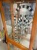 78" ILLUMINATED RACING DISPLAY CABINET WITH WOOD CAR TOP - 9
