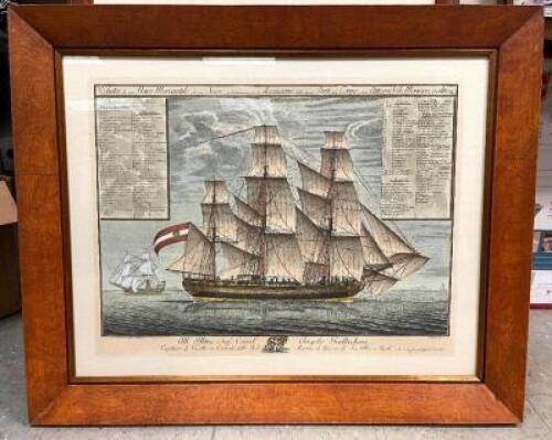 DI LIVORNO "ANTIQUE VESSEL" FRAMED PRINT