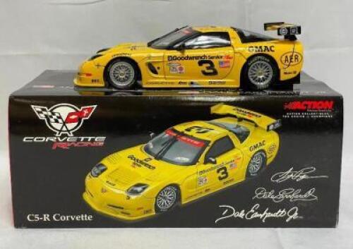 ANDY PILGRIM / DALE EARNHARDT / DALE EARNHARDT JR. #3 GM GOODWRENCH SERVICE PLUS 2001 CORVETTE 1:18 SCALE AUTHENTIC RACE CAR