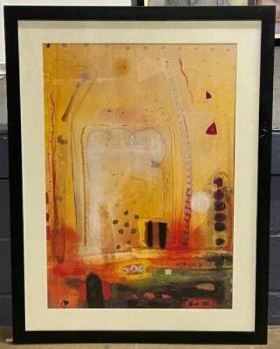 FRAMED CONTEMPORARY ARTWORK - PRINT